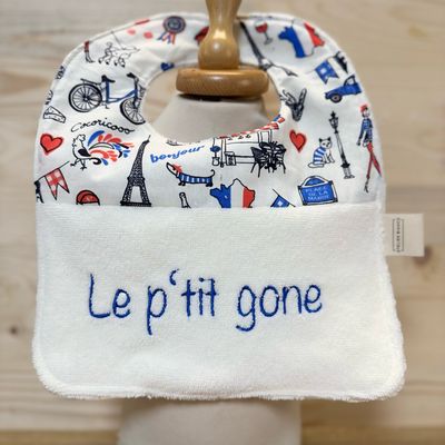 ? Personalized Baby Bib in Cotton and Bamboo – Handmade Newborn Gift, Soft and Unique