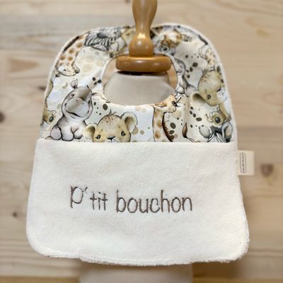 ? Personalized Baby Bib in Cotton and Bamboo – Handmade Newborn Gift, Soft and Unique