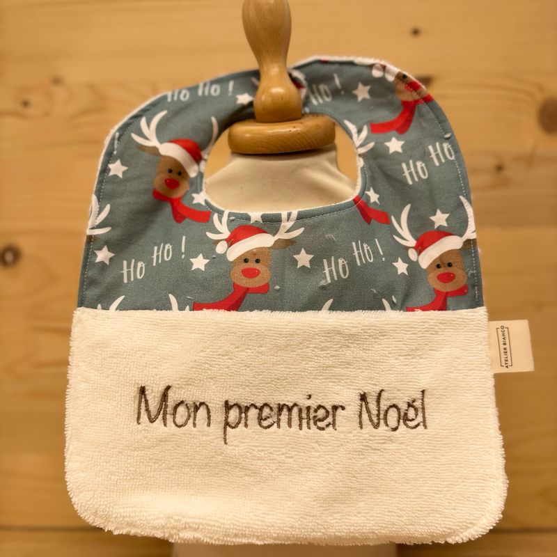? Personalized Baby Bib in Cotton and Bamboo – Handmade Newborn Gift, Soft and Unique