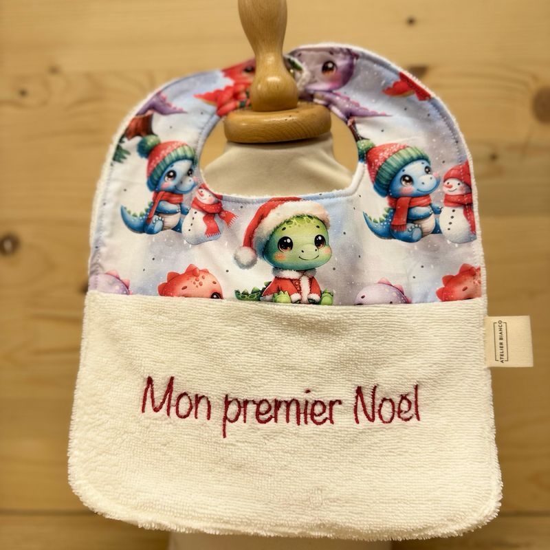 ? Personalized Baby Bib in Cotton and Bamboo – Handmade Newborn Gift, Soft and Unique
