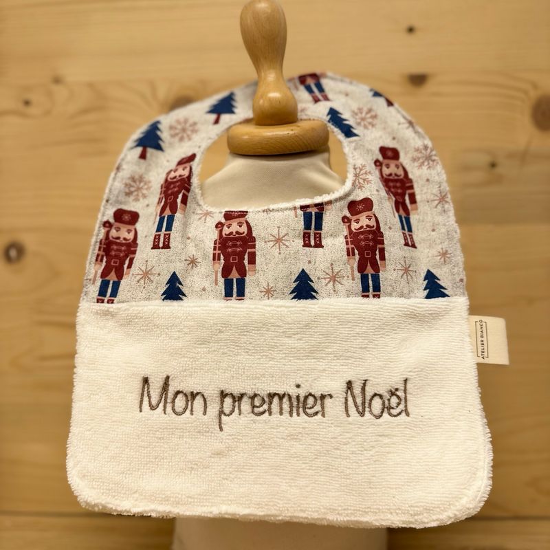 ? Personalized Baby Bib in Cotton and Bamboo – Handmade Newborn Gift, Soft and Unique