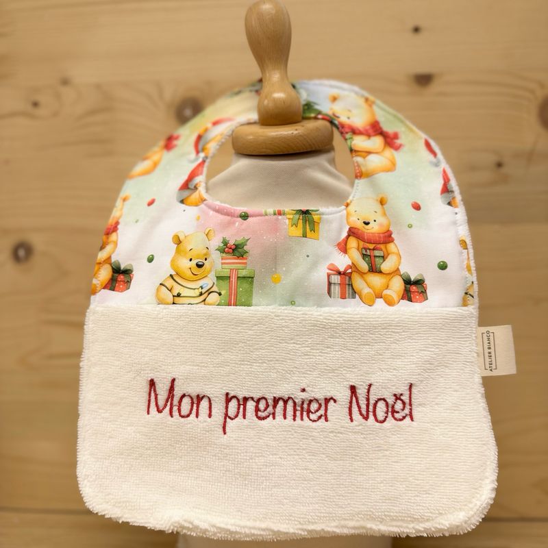 ? Personalized Baby Bib in Cotton and Bamboo – Handmade Newborn Gift, Soft and Unique