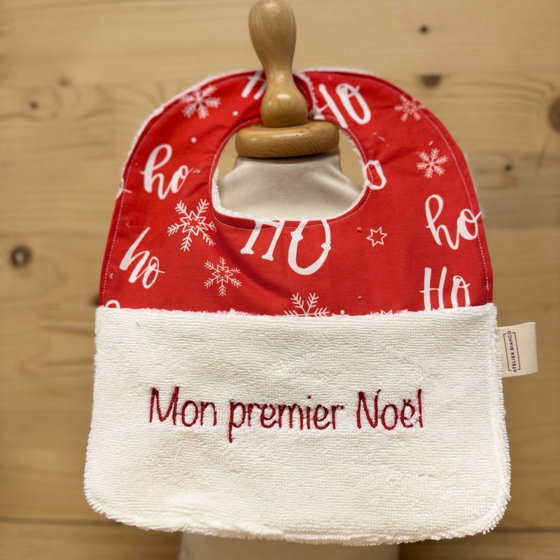 ? Personalized Baby Bib in Cotton and Bamboo – Handmade Newborn Gift, Soft and Unique