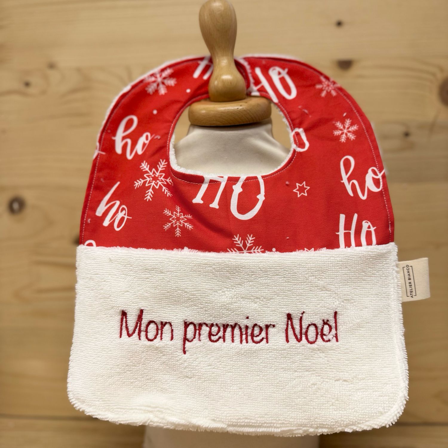 ? Personalized Baby Bib in Cotton and Bamboo – Handmade Newborn Gift, Soft and Unique
