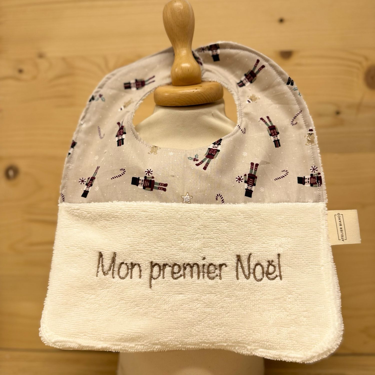 ? Personalized Baby Bib in Cotton and Bamboo – Handmade Newborn Gift, Soft and Unique