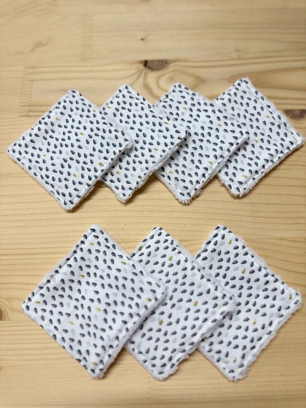 Pack de 7 lingettes lavables