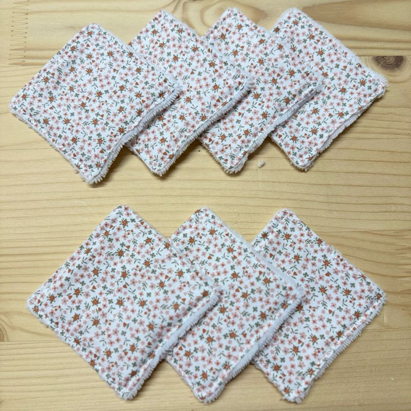 Pack de 7 lingettes lavables