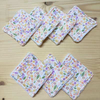 Pack de 7 lingettes lavables