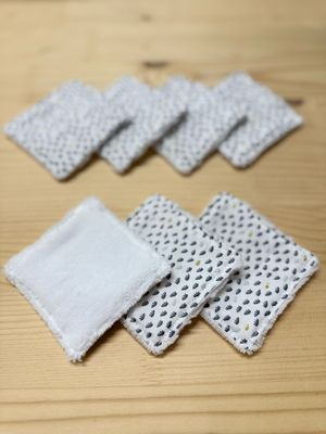 Pack de 7 lingettes lavables