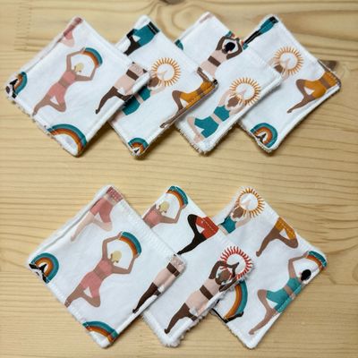 Pack de 7 lingettes lavables