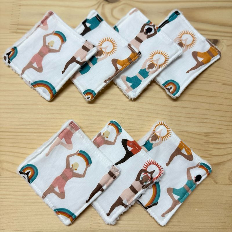 Pack de 7 lingettes lavables