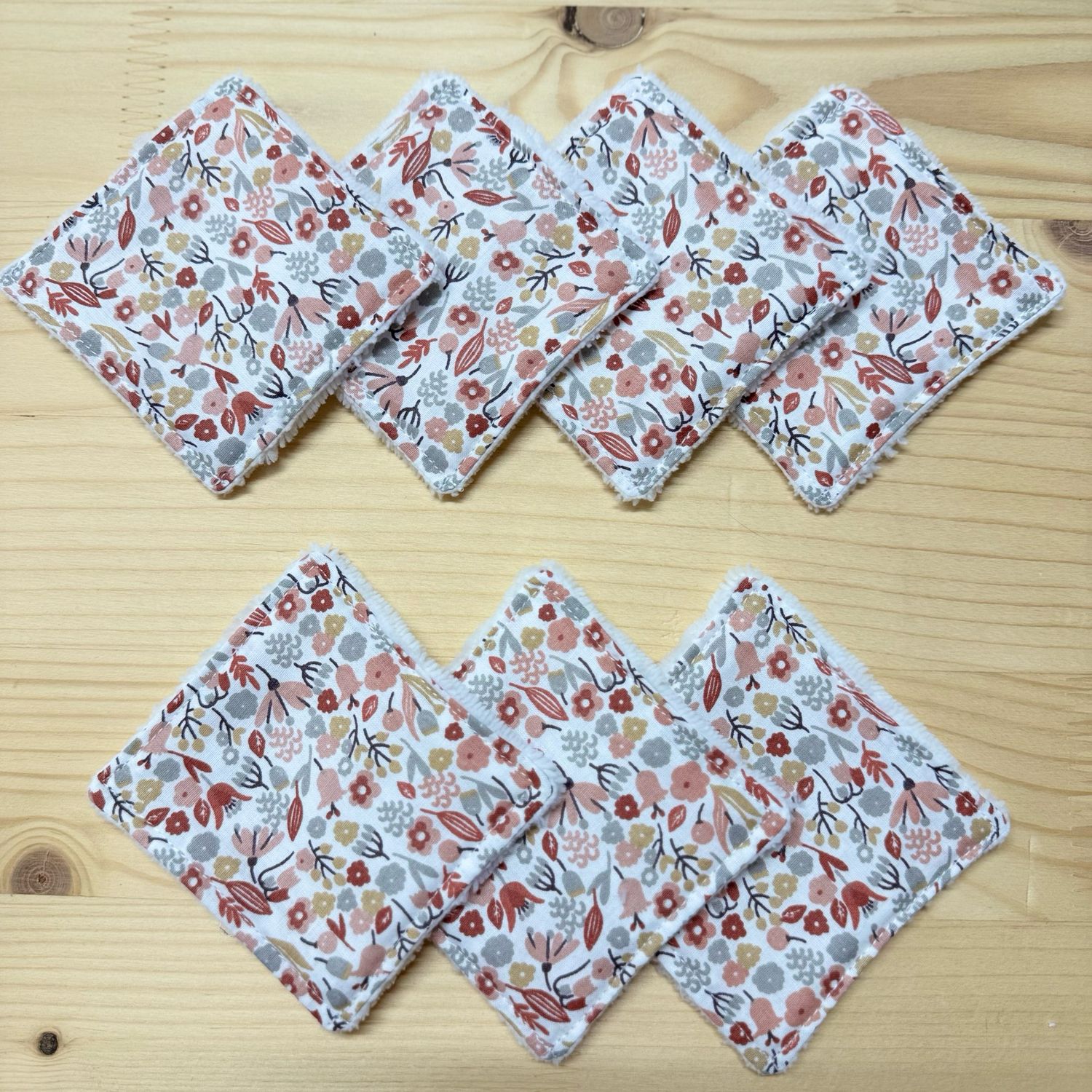 Pack de 7 lingettes lavables