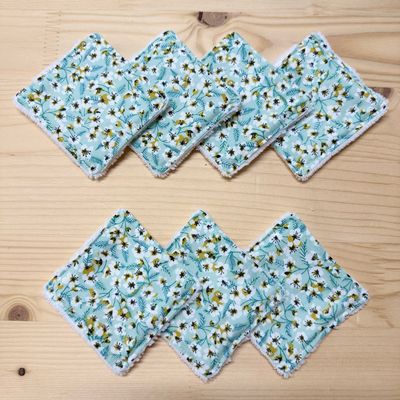 Pack de 7 lingettes lavables Pack de 7 lingettes lavables