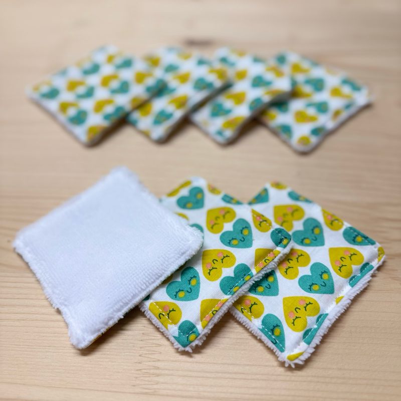 Pack de 7 lingettes lavables