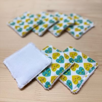 Pack de 7 lingettes lavables