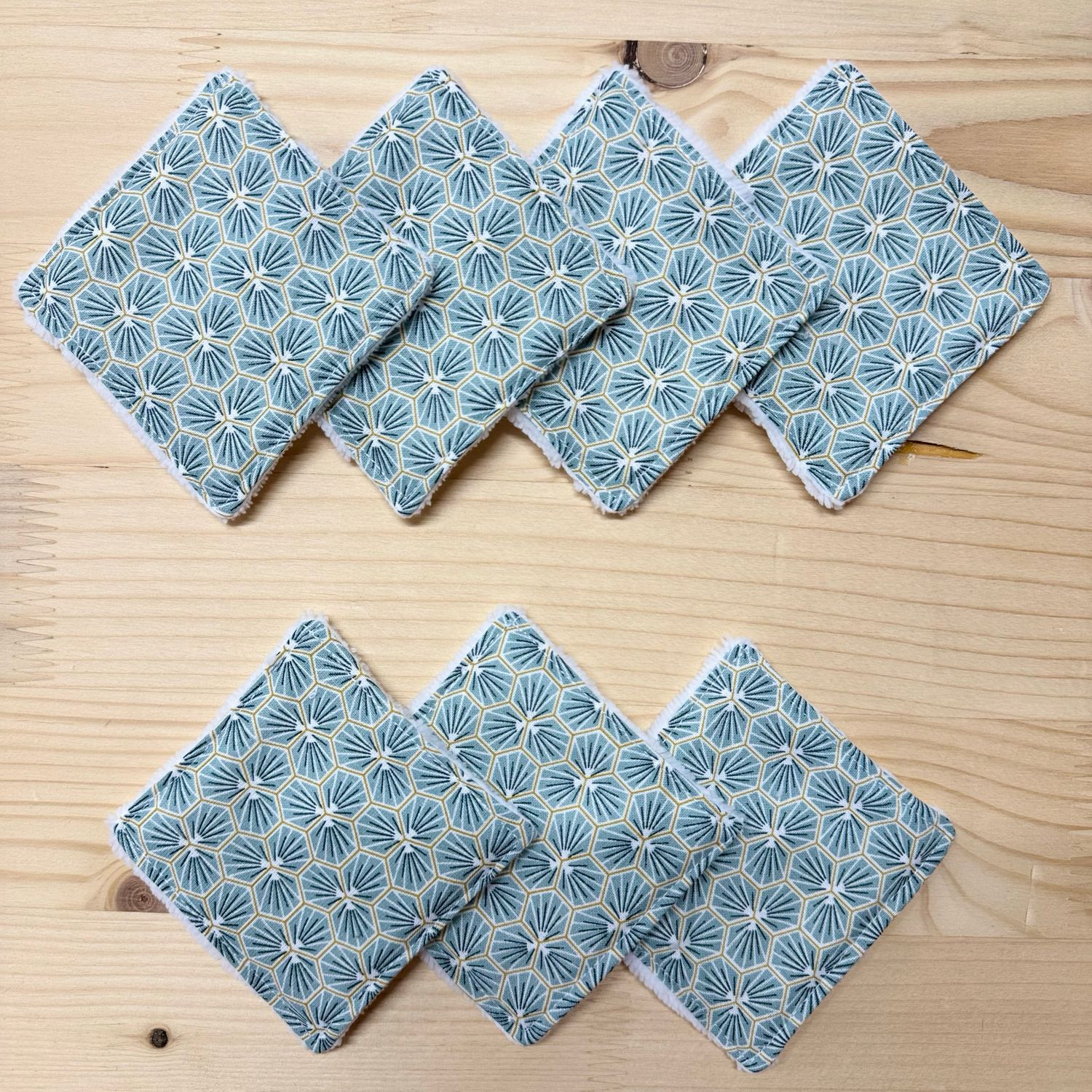 Pack de 7 lingettes lavables