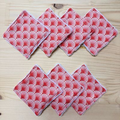 Pack de 7 lingettes lavables Pack de 7 lingettes lavables