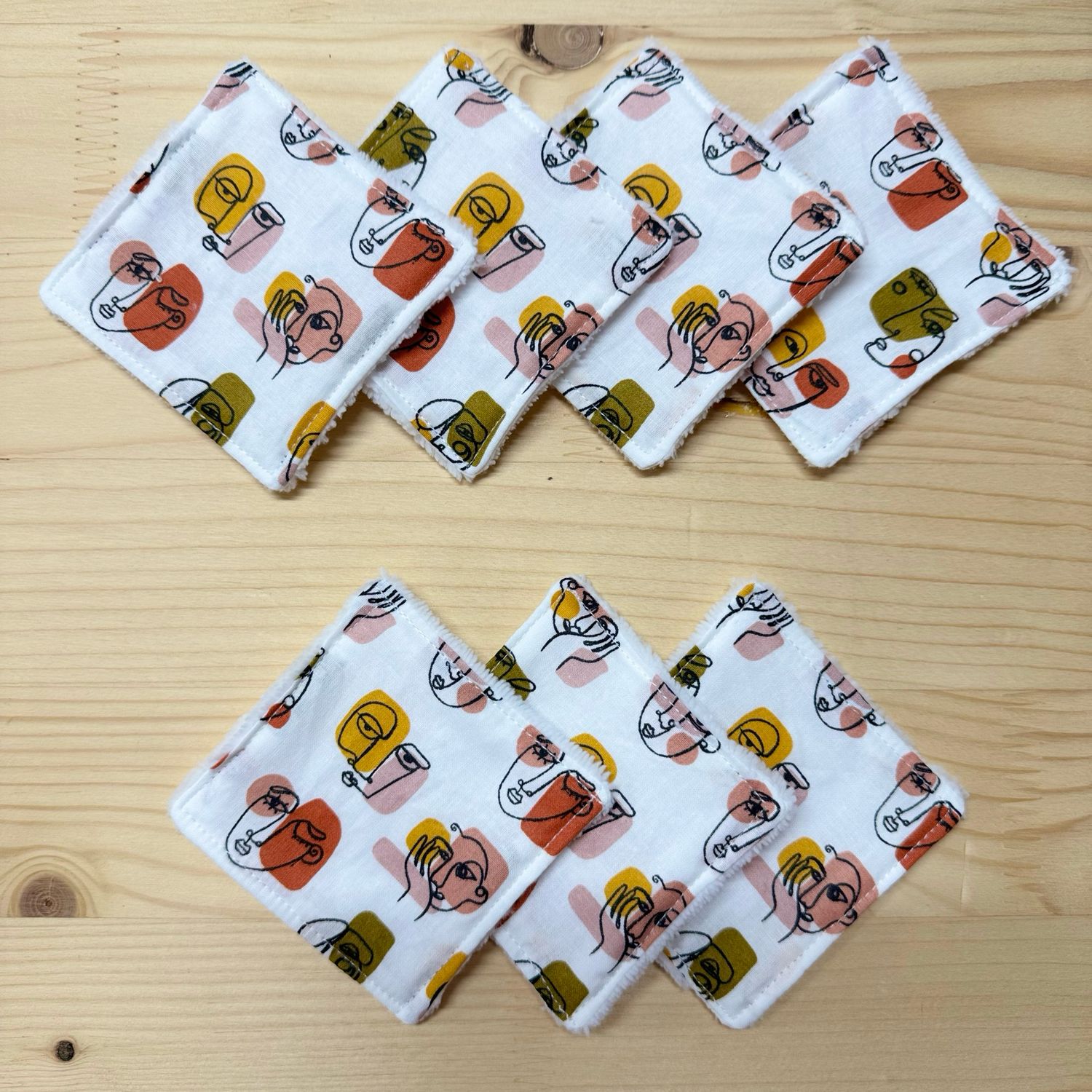 Pack de 7 lingettes lavables