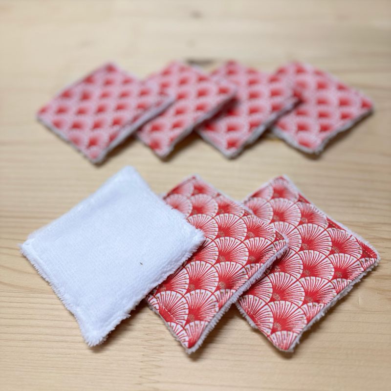 Pack de 7 lingettes lavables