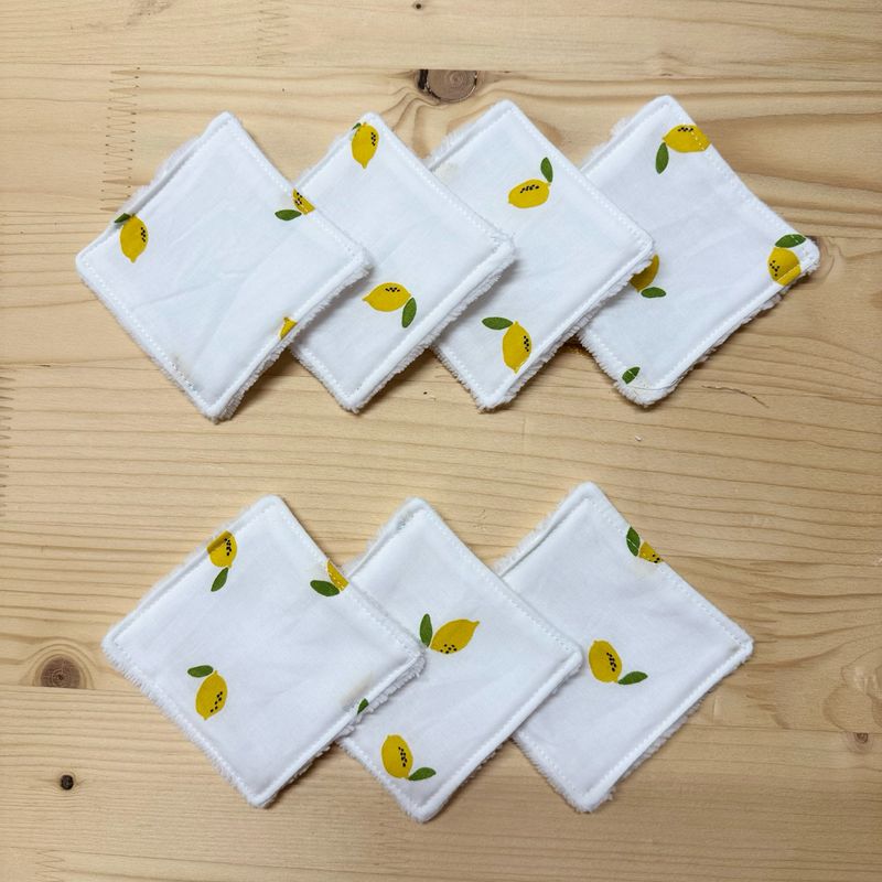 Pack de 7 lingettes lavables