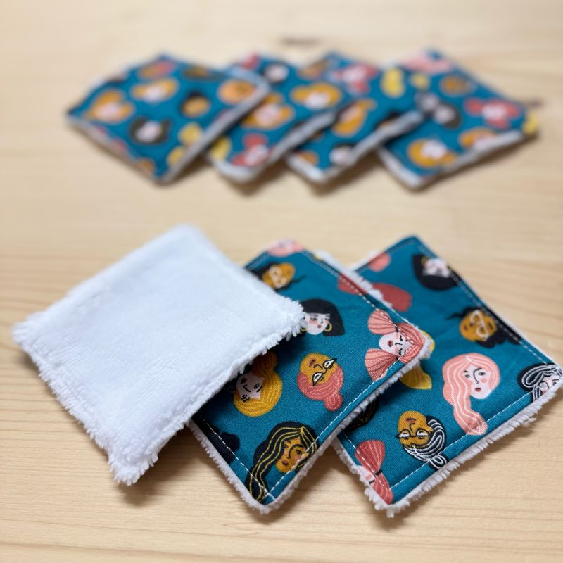Pack de 7 lingettes lavables