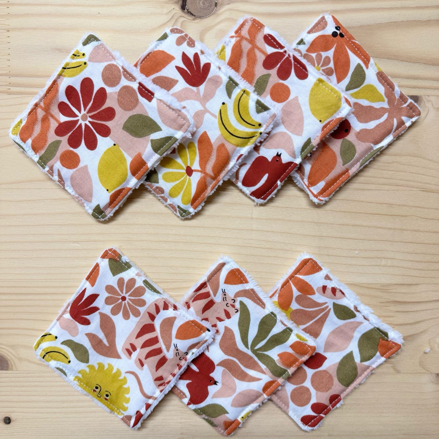 Pack de 7 lingettes lavables