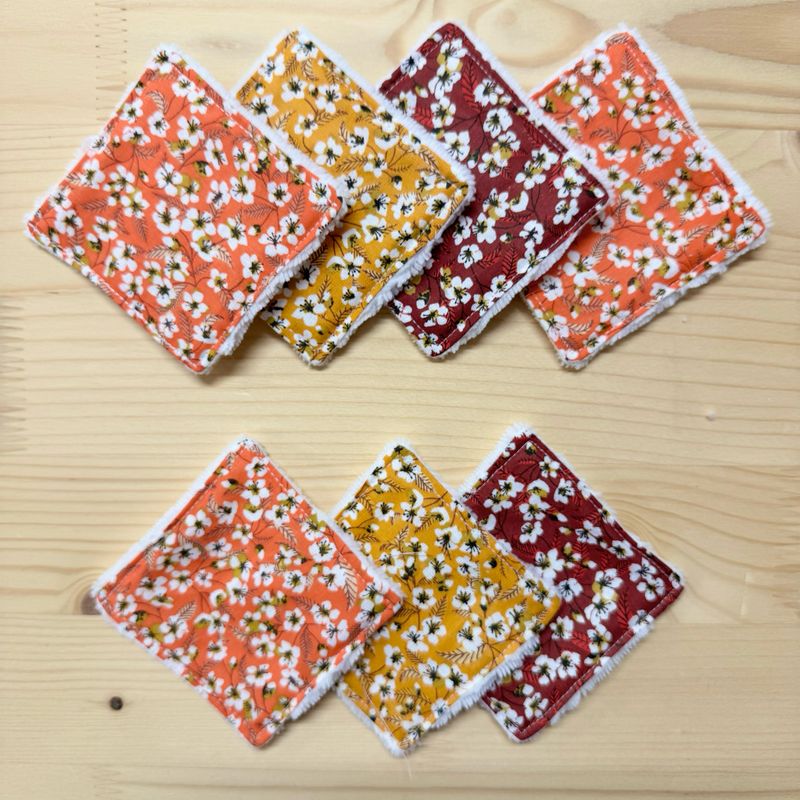 Pack de 7 lingettes lavables