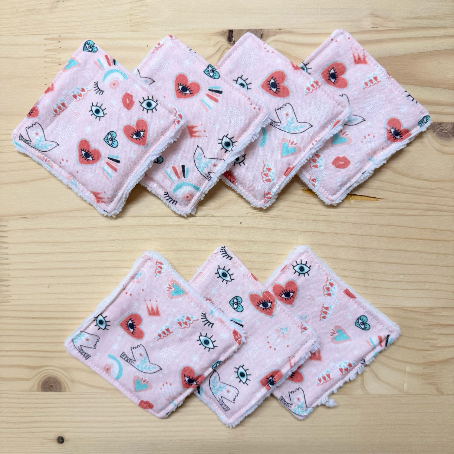 Pack de 7 lingettes lavables