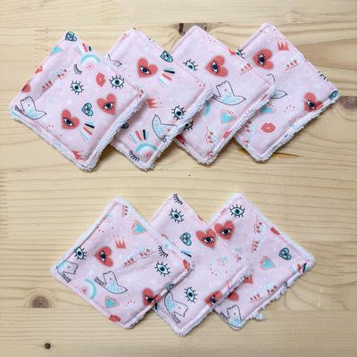 Pack de 7 lingettes lavables Pack de 7 lingettes lavables