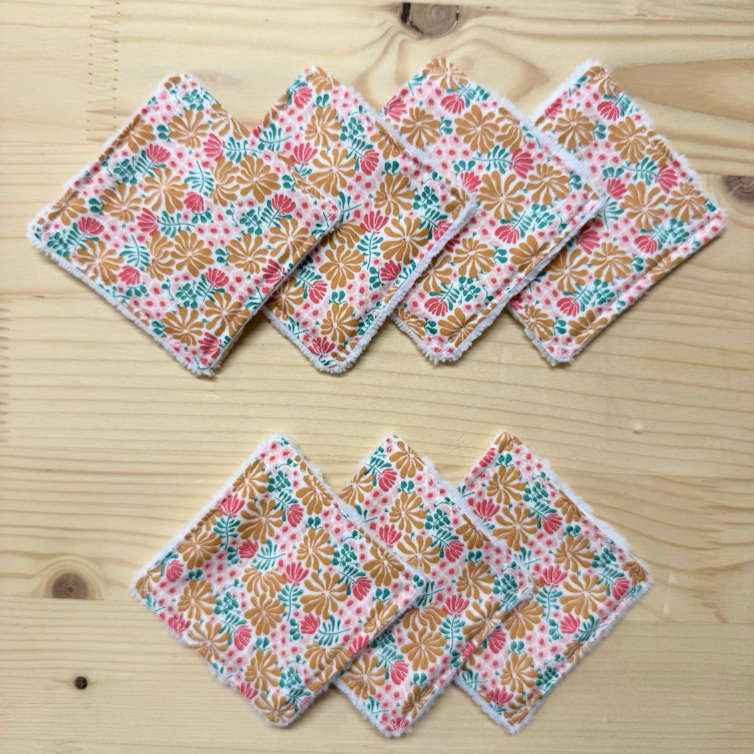 Pack de 7 lingettes lavables