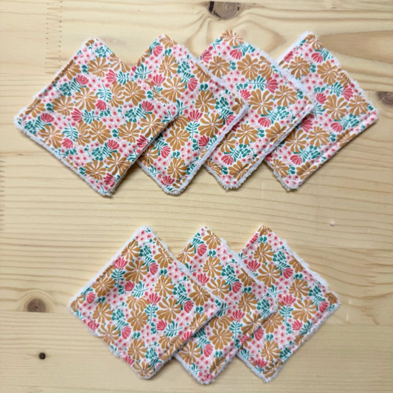 Pack de 7 lingettes lavables