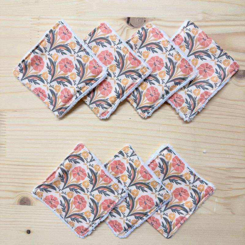 Pack de 7 lingettes lavables