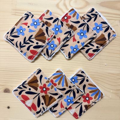 Pack de 7 lingettes lavables