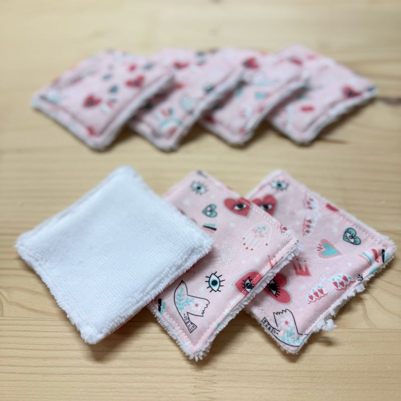 Pack de 7 lingettes lavables