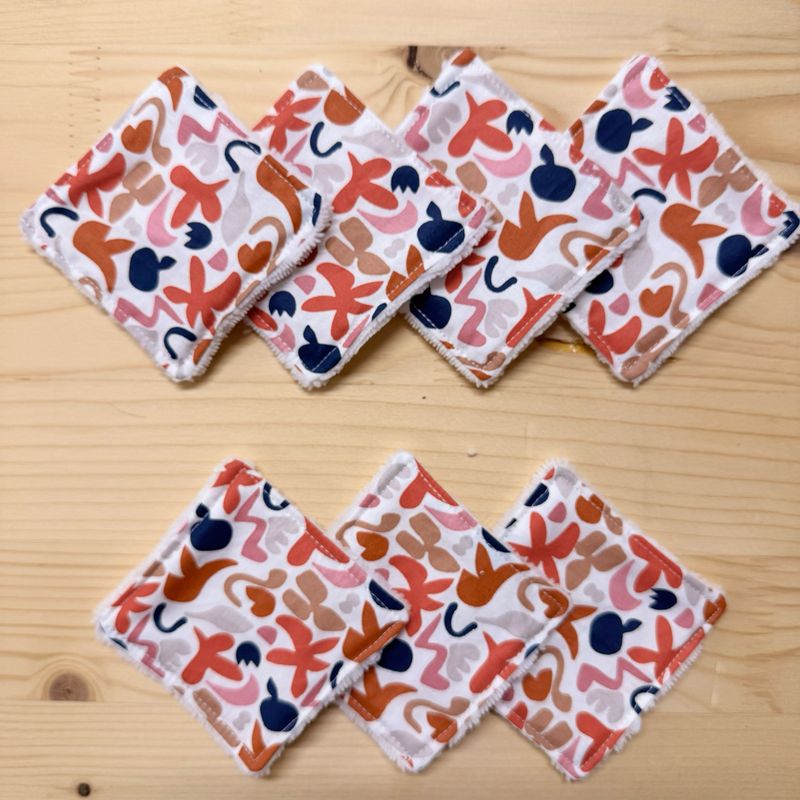 Pack de 7 lingettes lavables