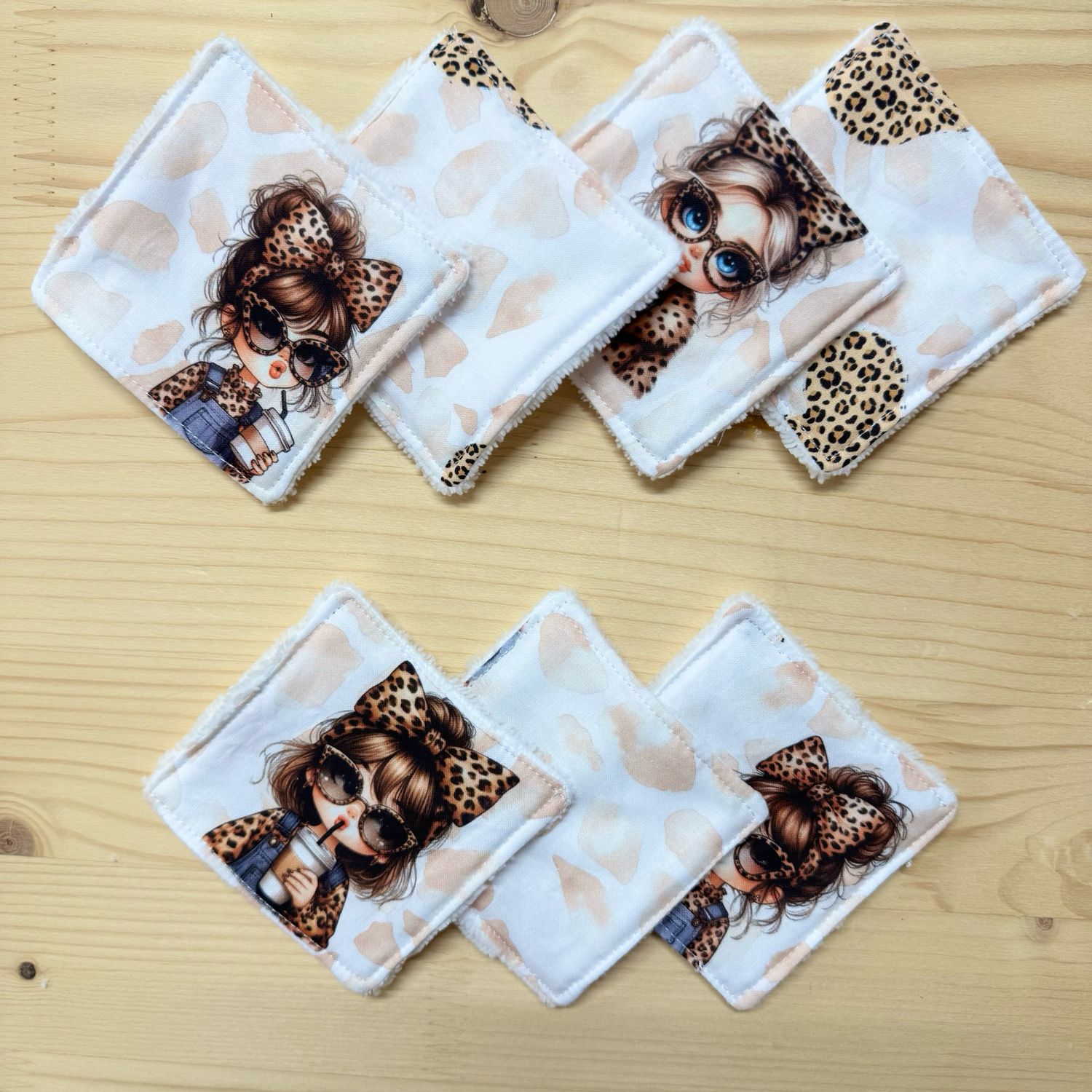 Pack de 7 lingettes lavables