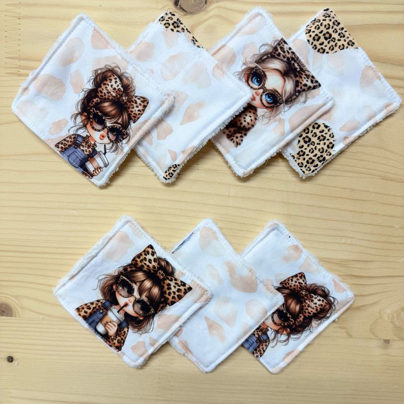 Pack de 7 lingettes lavables