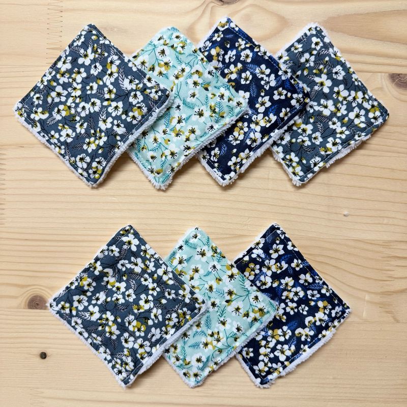 Pack de 7 lingettes lavables