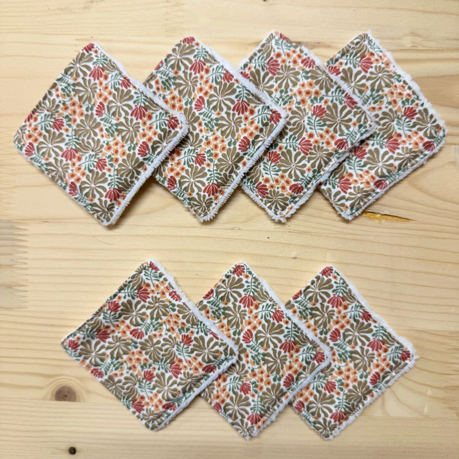 Pack de 7 lingettes lavables