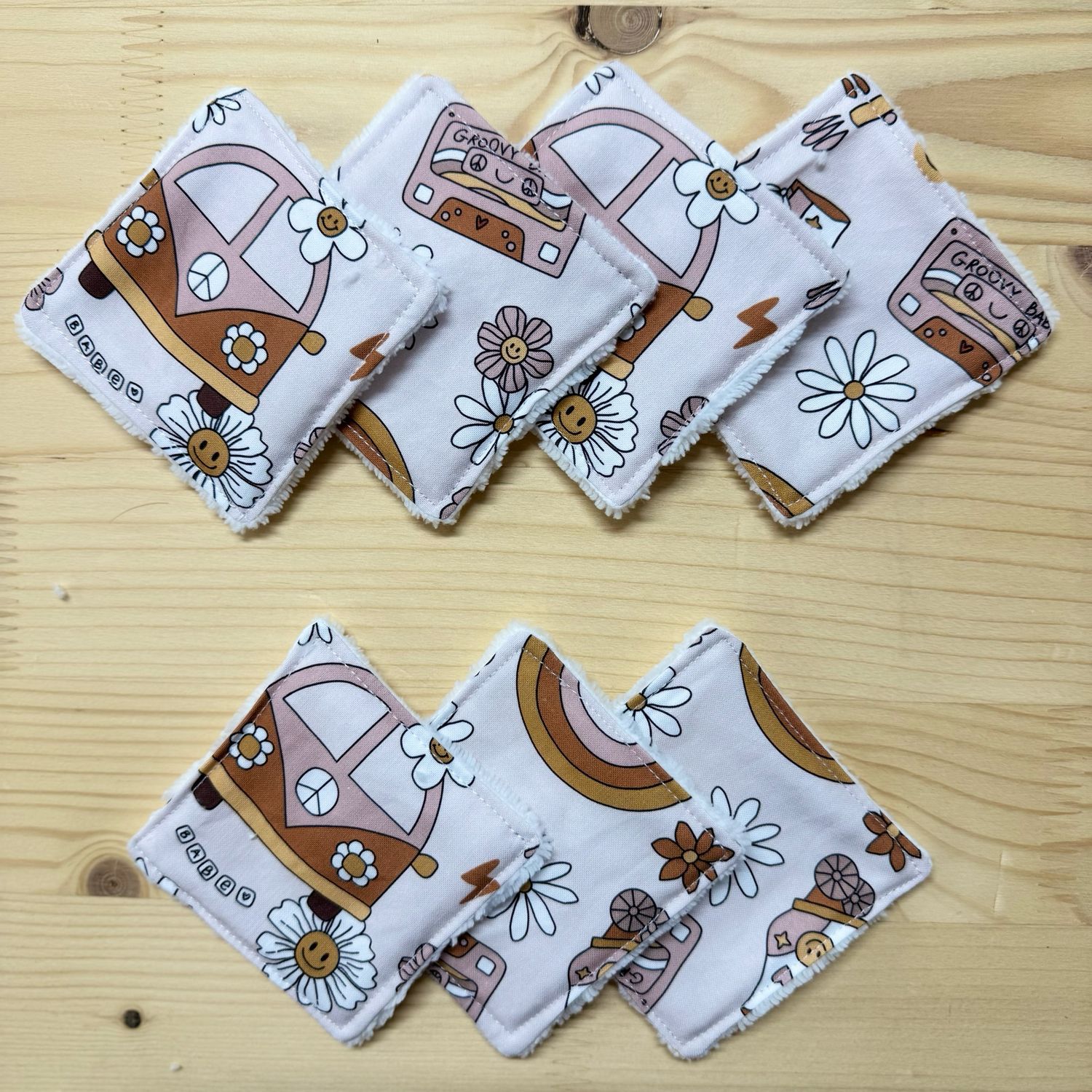 Pack de 7 lingettes lavables