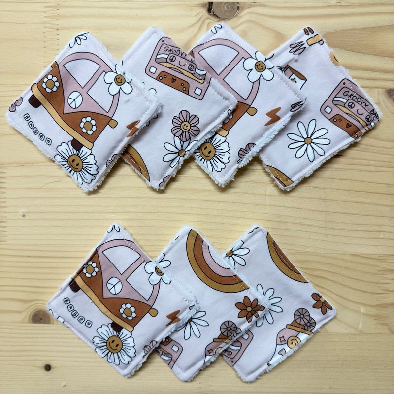 Pack de 7 lingettes lavables