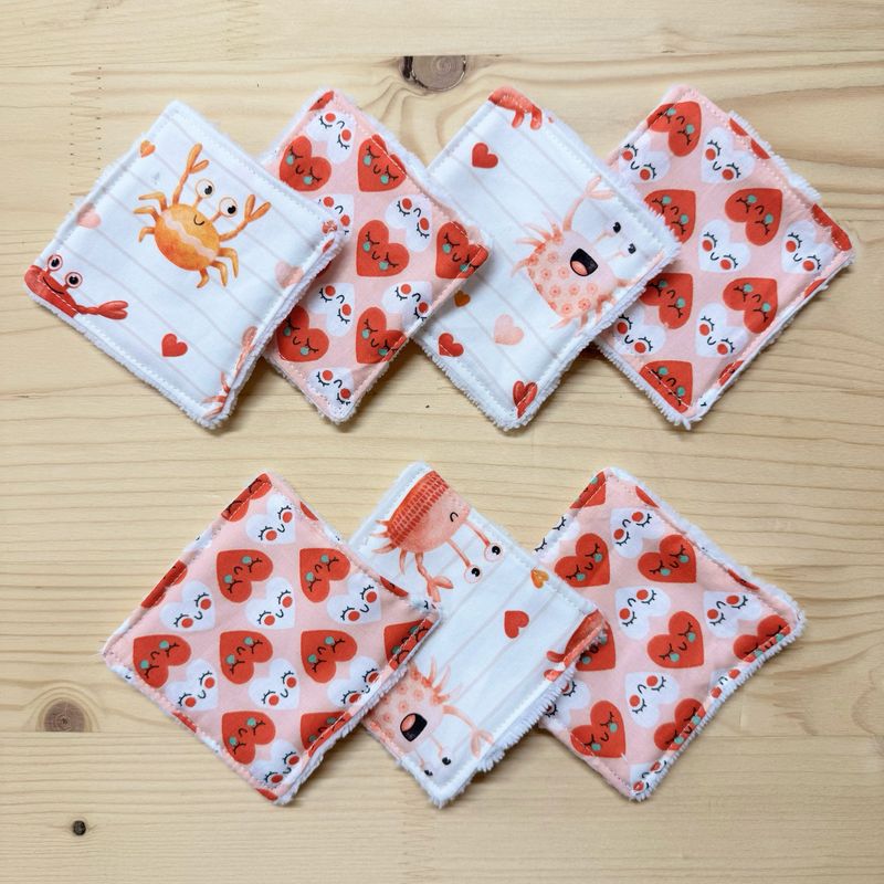 Pack de 7 lingettes lavables