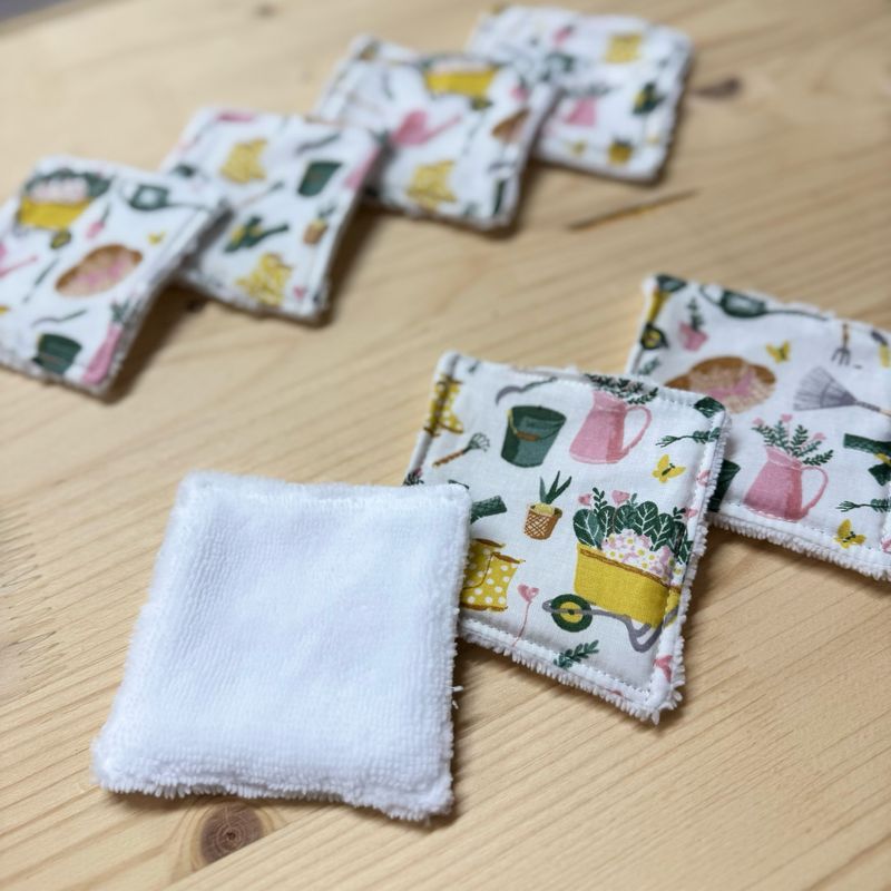 Pack de 7 lingettes lavables