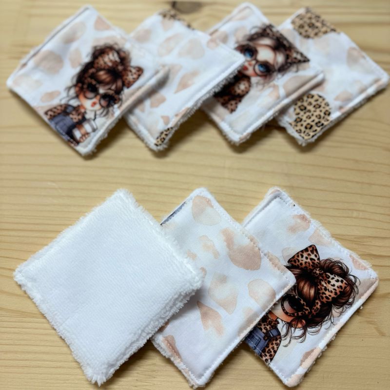 Pack de 7 lingettes lavables