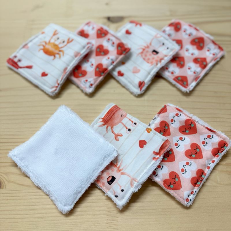 Pack de 7 lingettes lavables