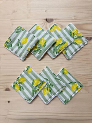 Pack de 7 lingettes lavables Pack de 7 lingettes lavables