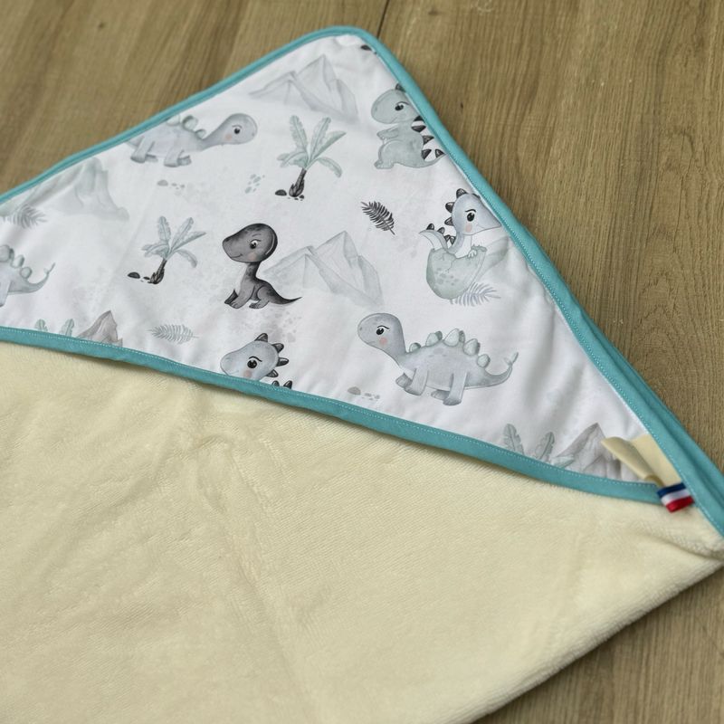 Cape de bain bébé - Motifs Dinosaure