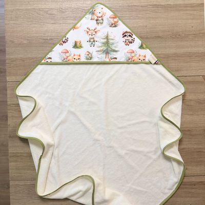 Cape de bain bébé - Motifs Forêt
