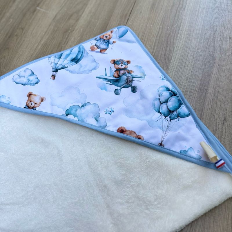 Cape de bain bébé - Motifs Ourson