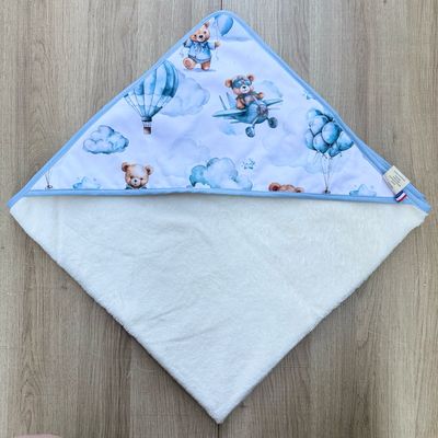 Cape de bain bébé - Motifs Ourson